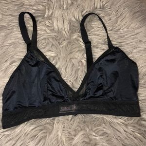 black bralette